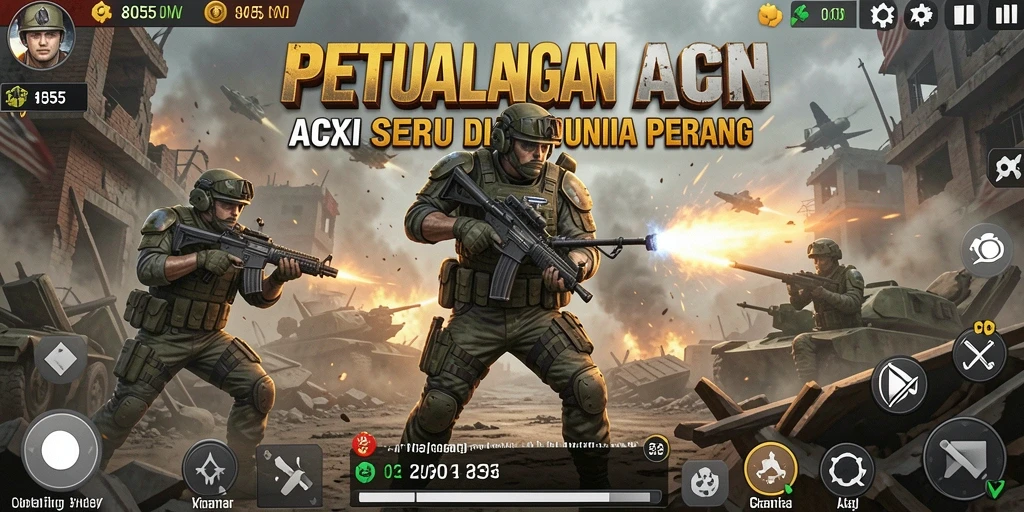 Gameplay mendebarkan dalam 8055 dengan aksi penuh adrenalin.