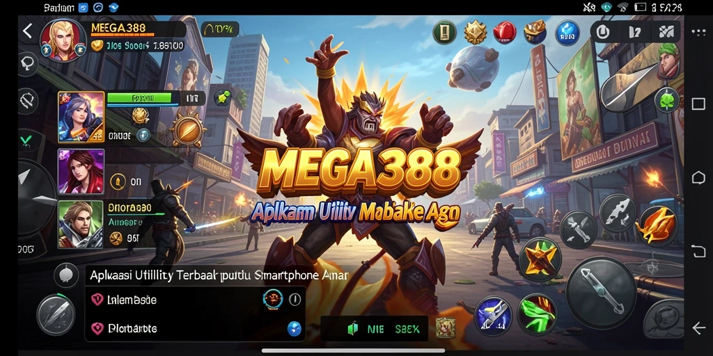 Tampilan antarmuka MEGA388 yang menarik dan mudah digunakan.