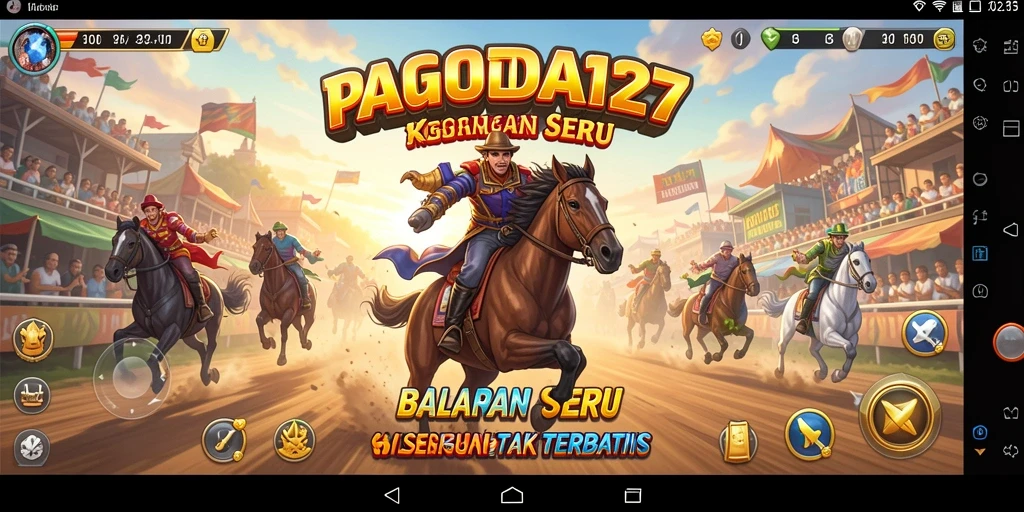 Gameplay intens dengan lintasan balap penuh warna di PAGODA127.