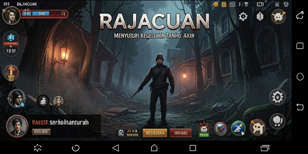 Screenshot RAJACUAN menampilkan suasana mencekam dan gameplay horor yang intens.