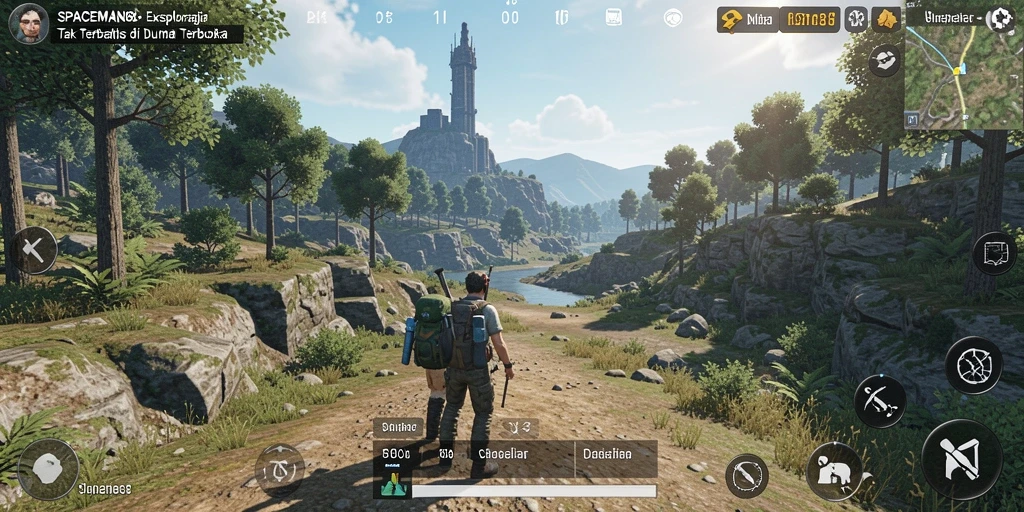 Tampilan gameplay EPIC di dunia terbuka SPACEMAN88.
