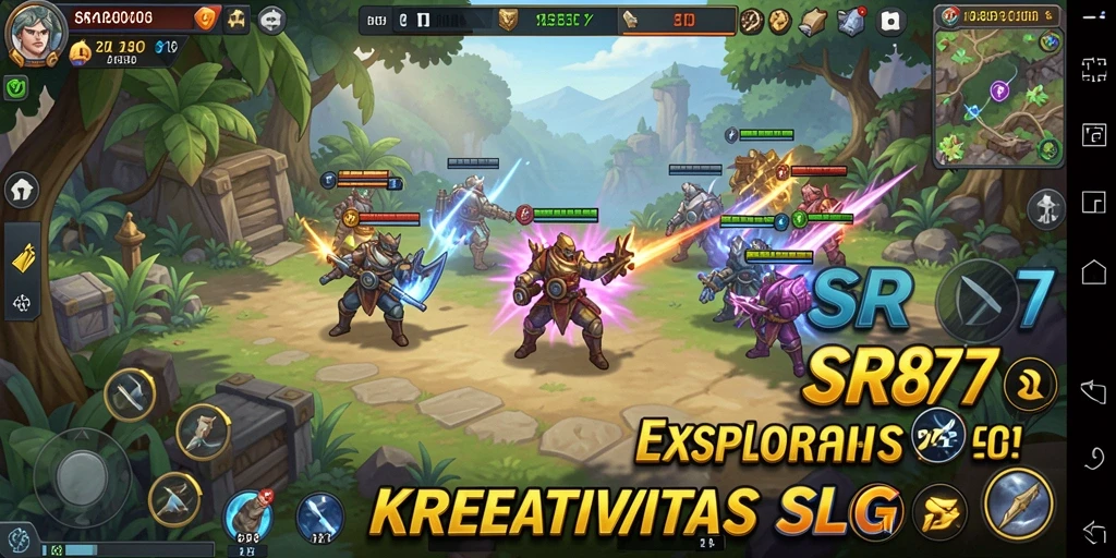 Tampilan gameplay seru dan strategis di SR877.