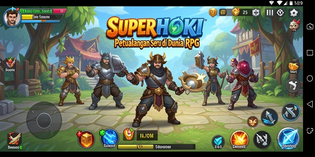 Tangkapan layar gameplay SUPERHOKI di dunia RPG yang menakjubkan.