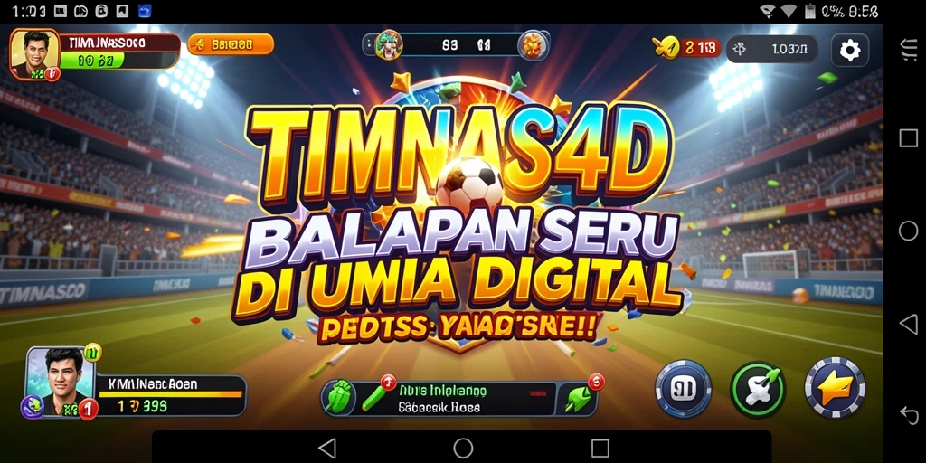 Tampilan menyenangkan dari gameplay balapan di TIMNAS4D.